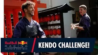 Max Verstappen and Daniel Ricciardo's Kendo Challenge!