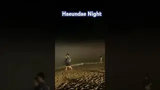 Korea beach night  #koreatravel  #koreatour  #koreawalk