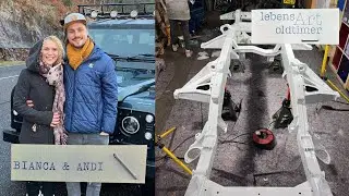 Frisch gekauft und erstmal komplett zerlegt. DIY Land Rover Defender restaurieren