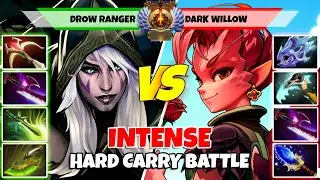 DROW RANGER (Carry) vs DARK WILLOW (Carry) - Epic Battle Of Immortal Rank Dota 2 Players - Z Dota 2