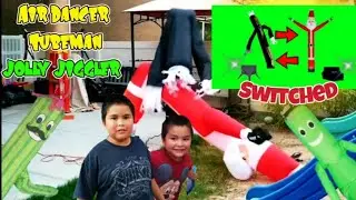 Air Dancers TubeMan Switched To Santa Jolly Jiggler! Would It Work?