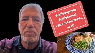 I reviewed Wetherspoons festive dinner for 2025