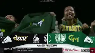 Вступительная заставка к баскетбольному матчу CBB на ESPNU. VCU @ George Mason.