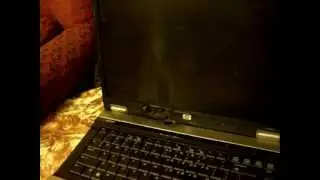 Laptop became so hot, it set itself on fire see the results on video.