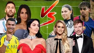 Yamal vs Ronaldo vs Messi vs MrBeast vs Céline Dept vs Georgina vs Antonela vs Thea Booysen | Clash