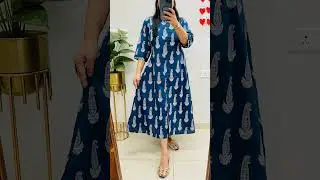 Aline dress premium cotton one piece dress #alinedress #indianattire #fashion #topdress