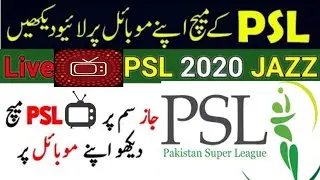 PSL Live Match On Jazz Tv