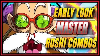 DBFZ ➤  New Master Roshi BnB and Advanced Combos Performed By XOver  [ Dragon Ball FighterZ ]