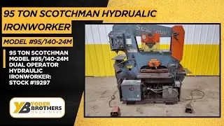 95 TON SCOTCHMAN MODEL #95/140-24M DUAL OPERATOR HYDRAULIC IRONWORKER: STOCK #19297