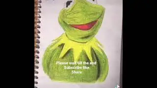 Drawing Kermit the frog art #KermitTheFrog #TheMuppets #Art #Artist￼￼