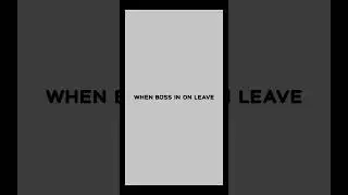 When Boss is on Leave😂 #boss  #playtime  #officejokes  #BossFreeDay #theboys #viral #funny #shorts