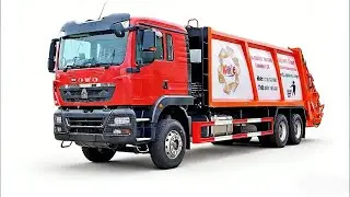 HOWO TX371 20 CBM Rear Loader Trash Truck