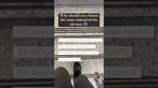 #takethestairs
