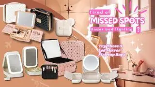 Makeup Bags with LED Mirror - Must-Have Travel Beauty Bags! #amazonfinds #amazonbeauty