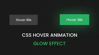 CSS Glow Effect on Hover | Create Stunning Hover Animations with CSS