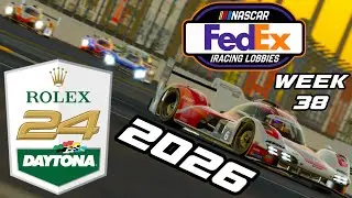2026 ROLEX 24 RACING AT DAYTONA (IMSA) | NASCAR iRacing FedEx Lobbies Week 38