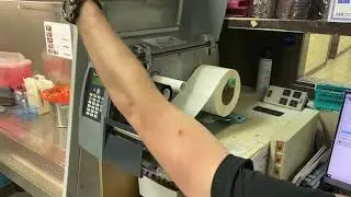 Changing Ribbon on an Intermec PM4i Label Printer