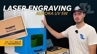 5W UV Laser Test: Engraving All 9 Materials in the AURORA UV Sample Kit!