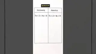 Germany vs America Math Trick 🤯 | Solve Equation fast |Same Question, Different Countries 😲