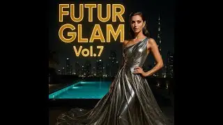 Futur Glam Vol.7 ✦ Neon Runway & Luxury Fashion Experience #AIGlam #LuxuryFashion #Model #glamour