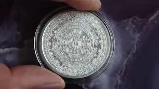 Aztec Calendar In Pure Silver