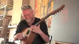 Siard de Jong with a cittern