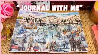 ASMR JOURNALING || COZY WINTER SCENERY || SNOWY MOUNTAINS & QUIET CITY VIEWS #asmr #jounaling 