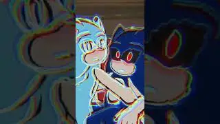 ❤Exetior &times; Negagen🩵☺#edit#sonicexe
