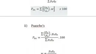 Index Numbers: Weighted average of Price Relative Method part 1