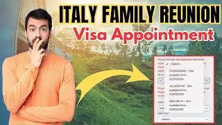 Italy Nulla Osta Appointment | Italy Family Reunion Visa Appointment | Italy Appointment Update 2025