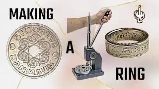 How to make a shiny ring from Danish 5 Kroner coin