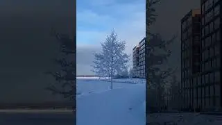 Hello Winter! The river is slowly turning to ice..