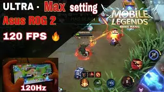 Ultra Graphics Mobile Legend with 120Fps / test on Rog phone 2 gameplay