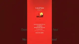 A sea of flame (Dark country)