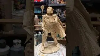 Toothpick Cobra commander sculpture before paint.