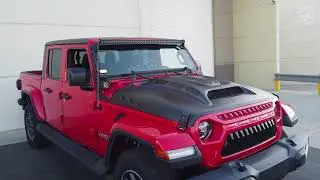 Piranha Series Hood with Functional Air Vents for 2018+ Jeep Wrangler JL and Gladiator JT