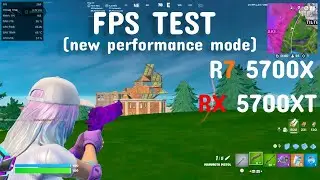 NEW PERFORMANCE MODE FPS TEST | RX 5700 XT + Ryzen 7 5700X | Fortnite Reload Gameplay