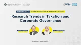 Webinar #2: Research Trends in Taxation and Corporate Governance