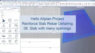 Hello Allplan! with ALLTO PythonParts - Slab Reinforcement | Slab with many openings