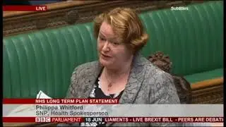 Philippa Whitford mentions NHS Confederation in Parliament during the NHS funding debate - June 2018