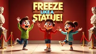 Statue Museum - The Freeze in Funny Poses Song! 🏛️🎶 (Official Video)