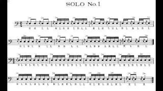 Charley Wilcoxon - 150 rudimental solo n&deg;1(music notes)