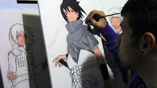 Speed painting Tela Team 7 -Naruto-