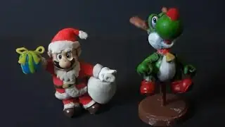 Santa Mario and Reindeer Yoshi Custom