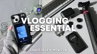 vlogging essentials + unboxing selfie monitor SYNCO XView M4 | iphone accessories