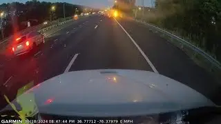 DASHCAM: Distracted Driver Crashes Into My TMA Truck In Chesapeake, Virginia 🎵