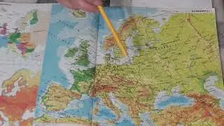 ASMR SUOMI -  Vanhan  karttakirjan selailua *miltä Euroopan kartta näytti ennen*