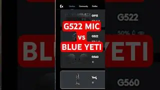 Сравнение качества звука наушников Logitech G522 с микрофоном и USB-микрофона Blue Yeti.