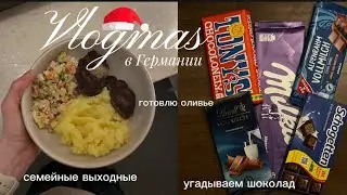 Новогодний семейный влог🎄🫂 Угадываем шоколад в слепую🍫 Питание выходного дня