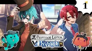 PUZZLES & CRIMES | HOSTOROID Plays Professor Layton VS Phoenix Wright [1]